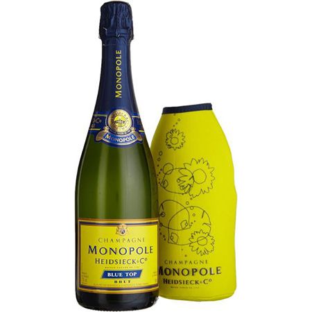 Heidsieck & Co. Monopole Blue Top Brut Champagner + Kühlmanschette ab 24,79€ (statt 31€)