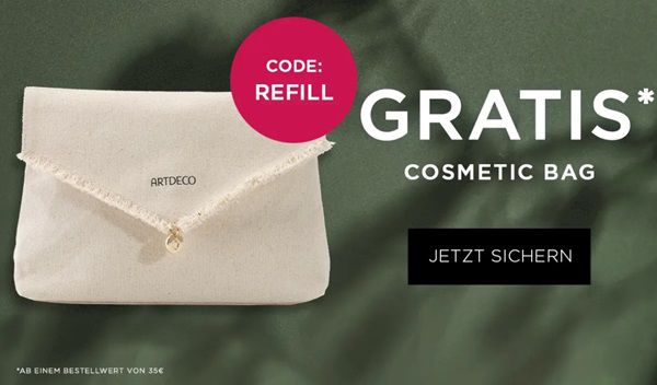 ARTDECO: ab 35€ Bestellwert GRATIS Kosmetiktasche (Wert 15€) dazu