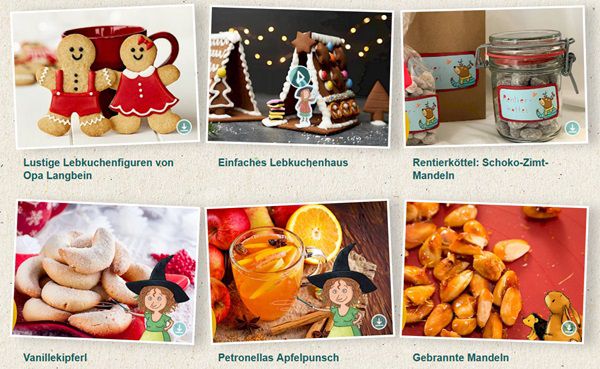 BaumhausBande: Kostenlose Weihnachtsrezepte