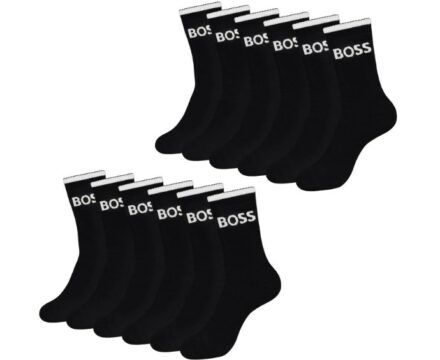 6 Paar BOSS Sportsocken QS Stripe CC Crew Socks für 26,99€ (statt 35€)