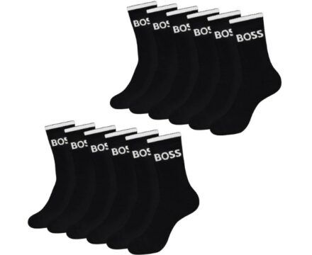 6 Paar BOSS Sportsocken QS Stripe CC Crew Socks für 26€ (statt 32€)
