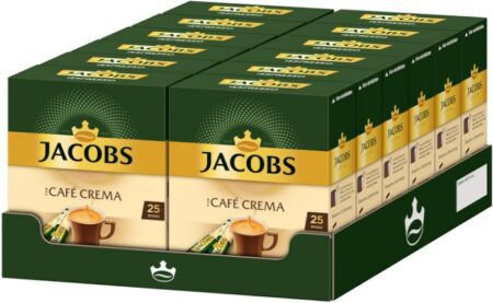 12 x 25 Jacobs löslicher Kaffee Café Crema   300 Sticks ab 19,33€ (statt 30€)
