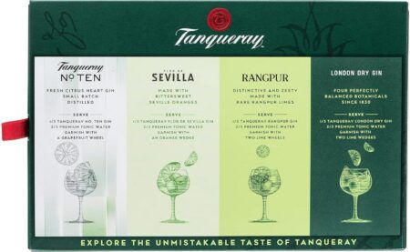 Tanqueray Exploration Pack mit 4 x 50ml Gin für 13,99€ (statt 19€)