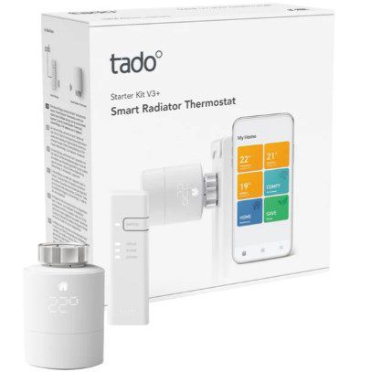 tado Smartes Thermostat V3+Starter Set + Gratis Lichterkette für 96,89€ (statt 112€)