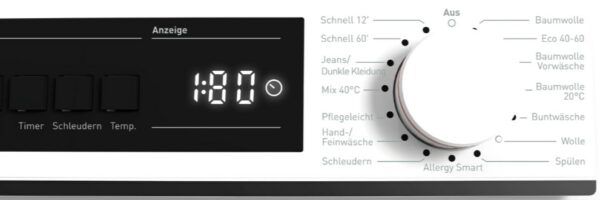 Sharp ES NFW714CWA DE Waschmaschine mit 7kg & 45kWh für 299€ (statt 348€)