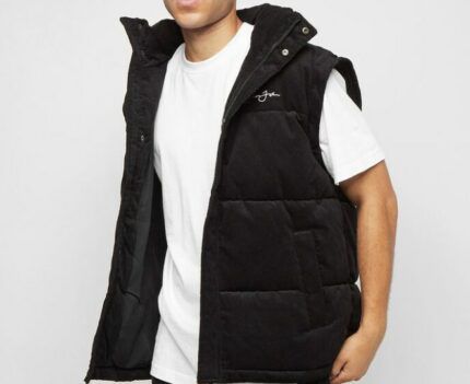 Sean John Script Logo Corduroy Adaptable Pufferjacket für 53,99€ (statt 114€)