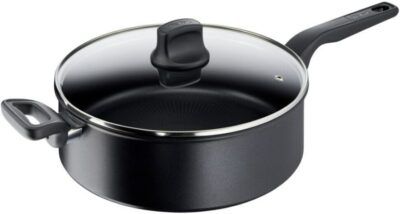 Tefal Hard Titanium Pro Schmorpfanne mit Deckel & Griff   28cm für 69,94€ (statt 86€)