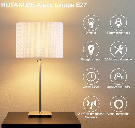 2x HUTAKUZE 10W LED Lampe (E27) mit App Steuerung für 8,49€ (statt 17€)