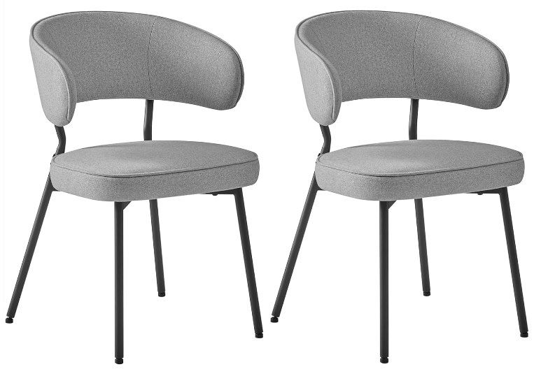 2x VASAGLE Esszimmerstühle mit Metallbeinen für 76,99€ (statt 92€)
