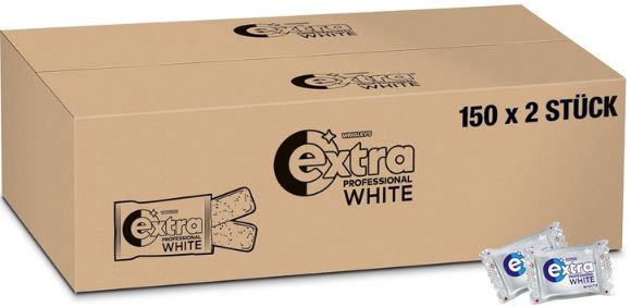 300x Extra Professional White Zuckerfreier Kaugummi für 16,95€ (statt 21€)
