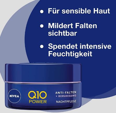 NIVEA Q10 Anti Falten Nachtcreme, 50ml ab 6,16€ (statt 13€)