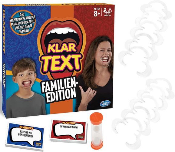 Hasbro Klartext Familien Edition mit 6 + 4 Mundstücken für 25,99€ (statt 30€)