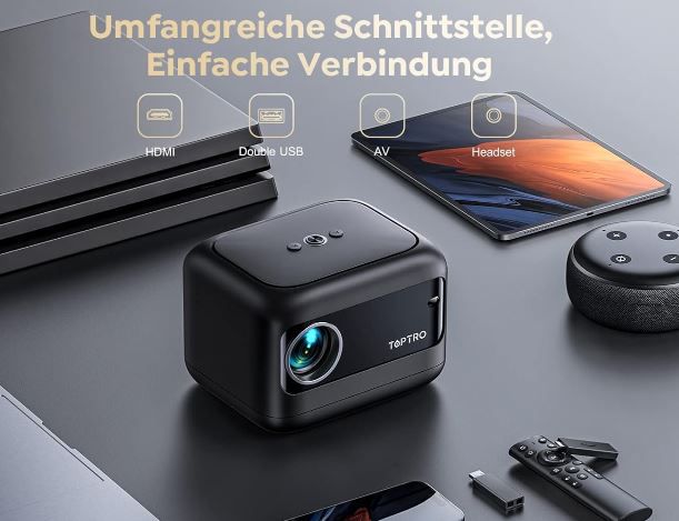 Toptro TR25 HD Beamer mit WiFi & Bluetooth für 104,99€ (statt 190€)