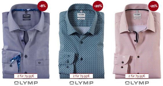 🔥 Hemden.de Doppelpack   2 Artikel für 79,95€   BOSS, Marvelis, Olymp, Eterna u.v.m.