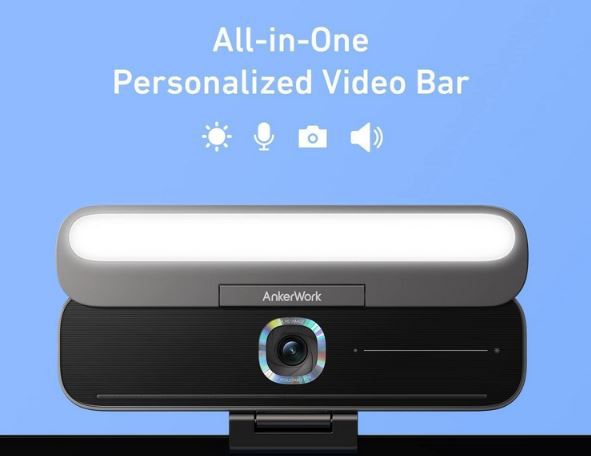 AnkerWork B600 Videobar 2K Webcam mit Licht für 159,99€ (statt 200€)