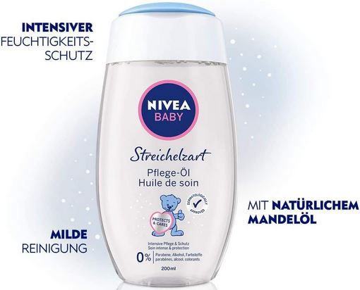 Nivea Streichelzart Baby Pflege Öl, 200 ml für 1,50€ (statt 2,49€)