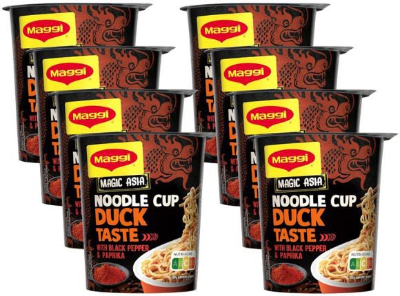 8er Pack Maggi Magic Asia Noodle Cup Duck ab 9,49€ (statt 12€)