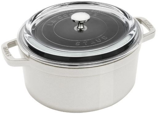 Staub La Cocotte aus Gusseisen mit Glasdeckel, 24 cm für 99,95€ (statt 149€)