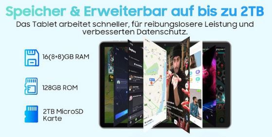 Blackview Tab70   10 HD+ WiFi Tablet mit 8GB/128GB für 98,99€ (statt 200€)