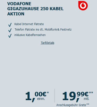 Nintendo Switch OLED + Vodafone Cable 250 für 19,99 mtl. für 9 Monate