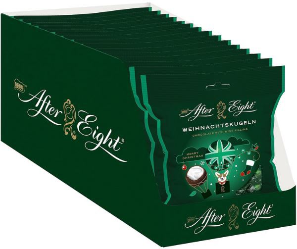 15er Pack After Eight Weihnachtskugeln (15 x 91g) ab 26,32€ (statt 40€)