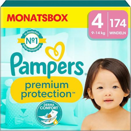 Amazon: 16% Rabatt auf Pampers Premium Protection Windeln
