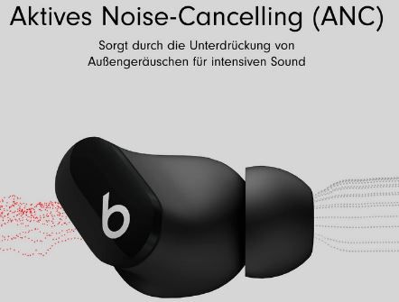 Beats Studio Buds In Ear Kopfhörer mit Noise Cancelling für 109,99€ (statt 138€)