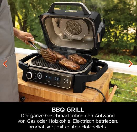 Ninja OG701EUDB Deluxe Edition Woodfire Grill & Smoker für 242,99€ (statt 270€)