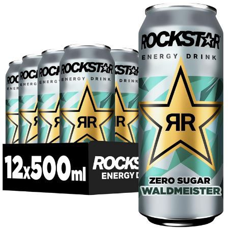 12er Pack Rockstar Energy Drink Waldmeister, 500ml ab 11,69€ (statt 21€)