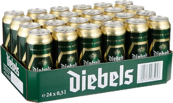 🍺 24er Pack Diebels Alt Dosenbier ab 18€ (statt 23€)