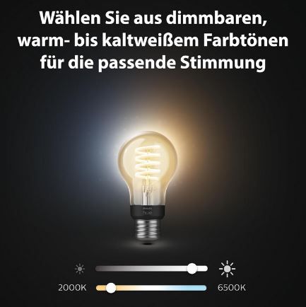 3er Pack Philips Hue White Ambience E27 Filament, 7W für 74,99€ (statt 86€)