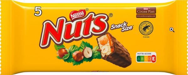 16er Pack Nestlé Nuts Schokoriegel mit Karamell, à 5x30g ab 22,79€ (statt 37€)