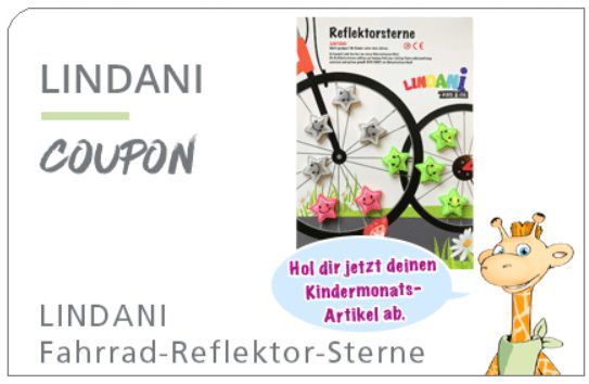 Linda Apotheken: LINDANI Fahrrad Reflektor Sterne für Kinder GRATIS