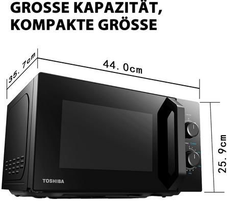 Toshiba MW2 MM20PF Mikrowelle 20 Liter für 79,99€ (statt 100€)