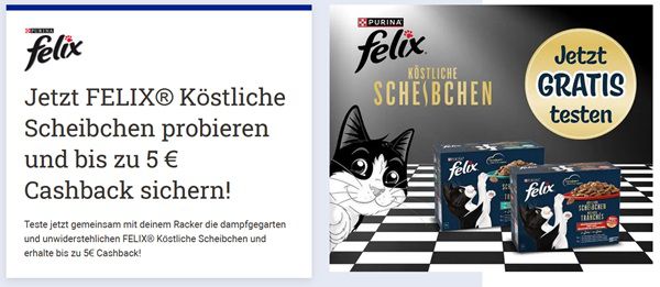 Purina: FELIX® Köstliche Scheibchen gratis ausprobieren