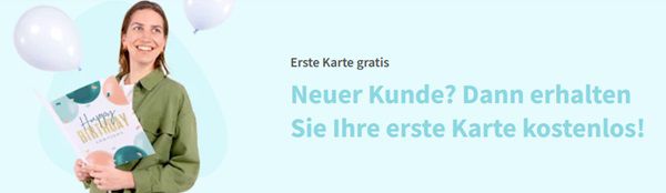 send a smile: Neukunden Karte gratis gestalten & verschicken + Porto