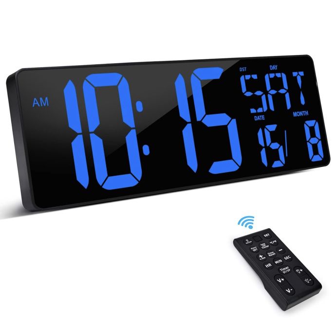 XREXS LED Digitaluhr mit Fernbedienung für 31,99€ (statt 50€)