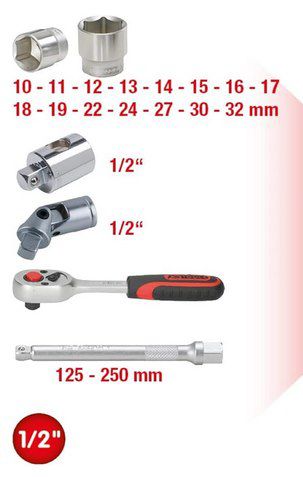 KS Tools Steckschlüsselsatz 20 tlg. (911.0620) für 47,49€ (statt 64€)