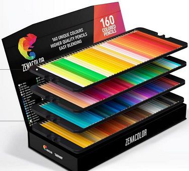 Zenacolor 160 Buntstifte   Professionelles Buntstifte Set für 24,99€ (statt 40€)