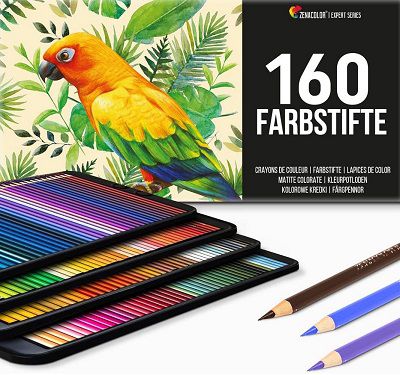 Zenacolor 160 Buntstifte   Professionelles Buntstifte Set für 24,99€ (statt 40€)