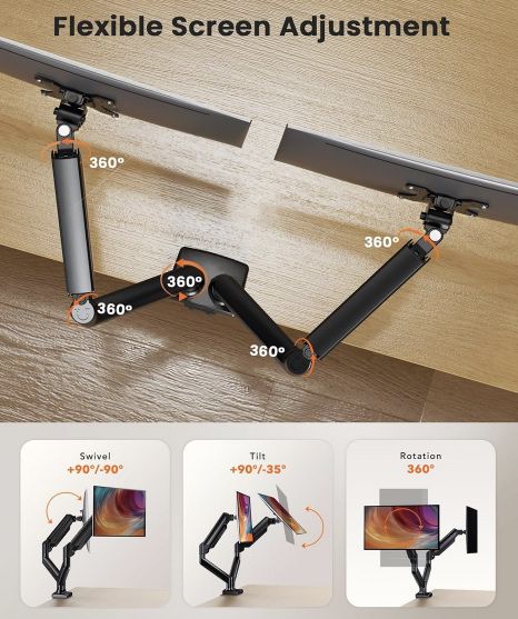 Ergear 2 Fach Monitorhalterung für 17 32 Zoll für 33,49€ (statt 60€)