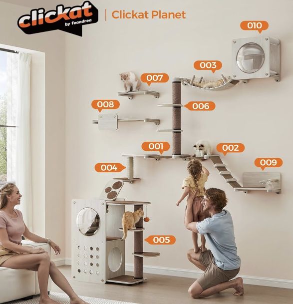 Feandra Clickat Planet Kletterwand Set für Katzen für 393,99€ (statt 494€)