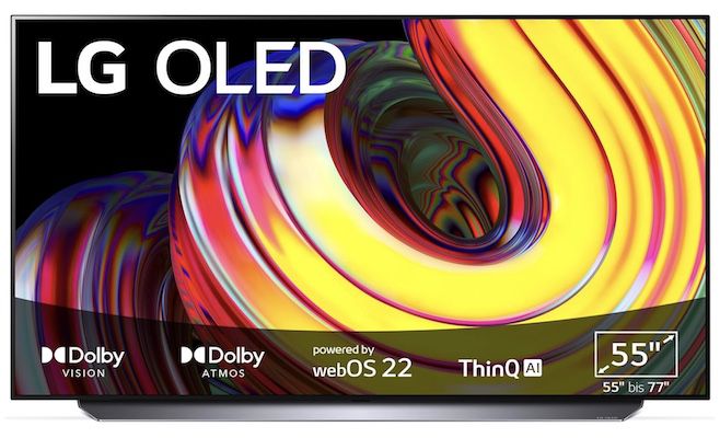 LG OLED55CS6LA 55 OLED 4K Fernseher mit 120Hz für 999€ (statt 1.150€)