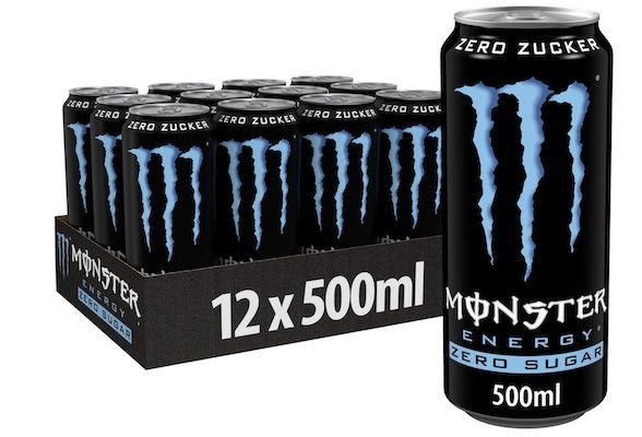 12x 500ml Monster Energy Zero Sugar mit klassischem Geschmack ab 11,69€ (statt 17€)
