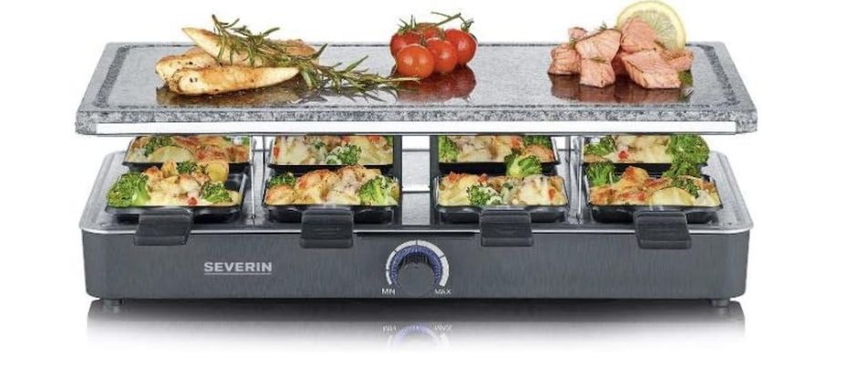 SEVERIN Raclette Partygrill mit Naturgrillstein für 49,99€ (statt 59€)