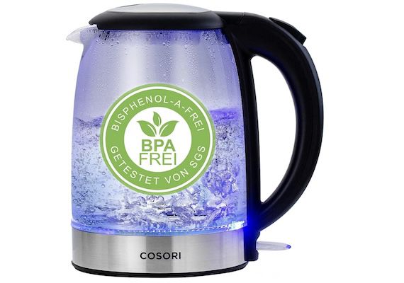 COSORI Glas Wasserkocher mit 1,7L für 21,99€ (statt 30€)