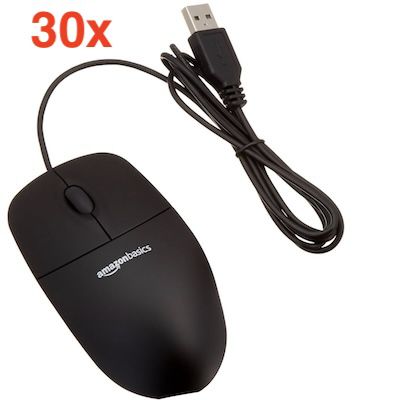 30er-Pack Amazon Basics – USB-Maus für 84,20€ (statt 140€)