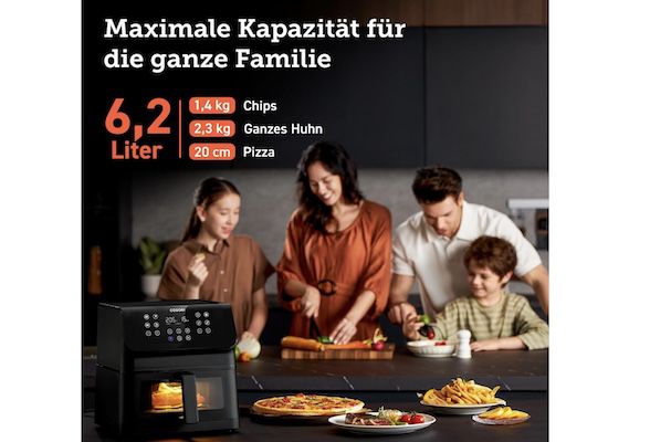 COSORI Heißluftfritteuse mit 1,4kg & 6,2L für 119,99€ (statt 150€)