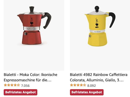 Amazon: Küchenprodukte von Bialetti