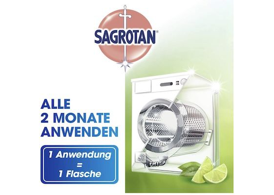 4x 250ml Sagrotan Waschmaschinen Hygiene Reiniger für 10,62€ (statt 15€)